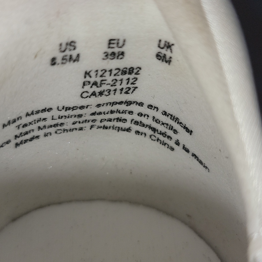 DKNY Women's Size 8.5 Kari-slip on white & silver sneakers - Picture 12 of 12